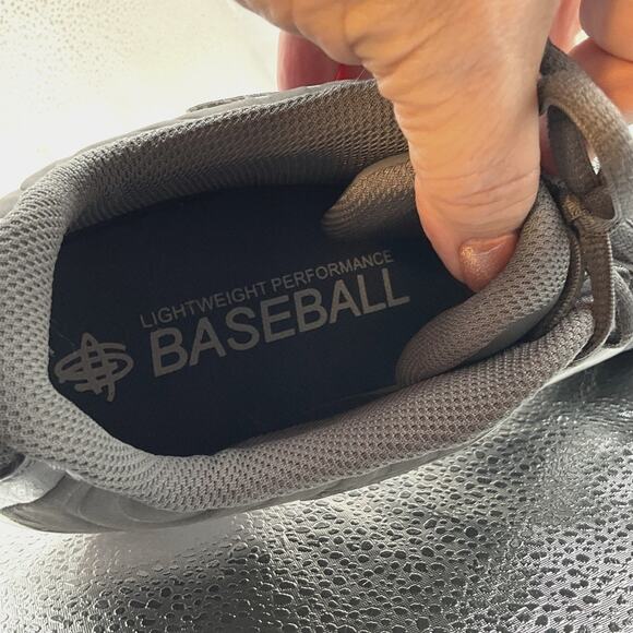 New Nike Sz 14 Lightweight Performance Baseball Cleats Gray Huarache Strike Low main image 5